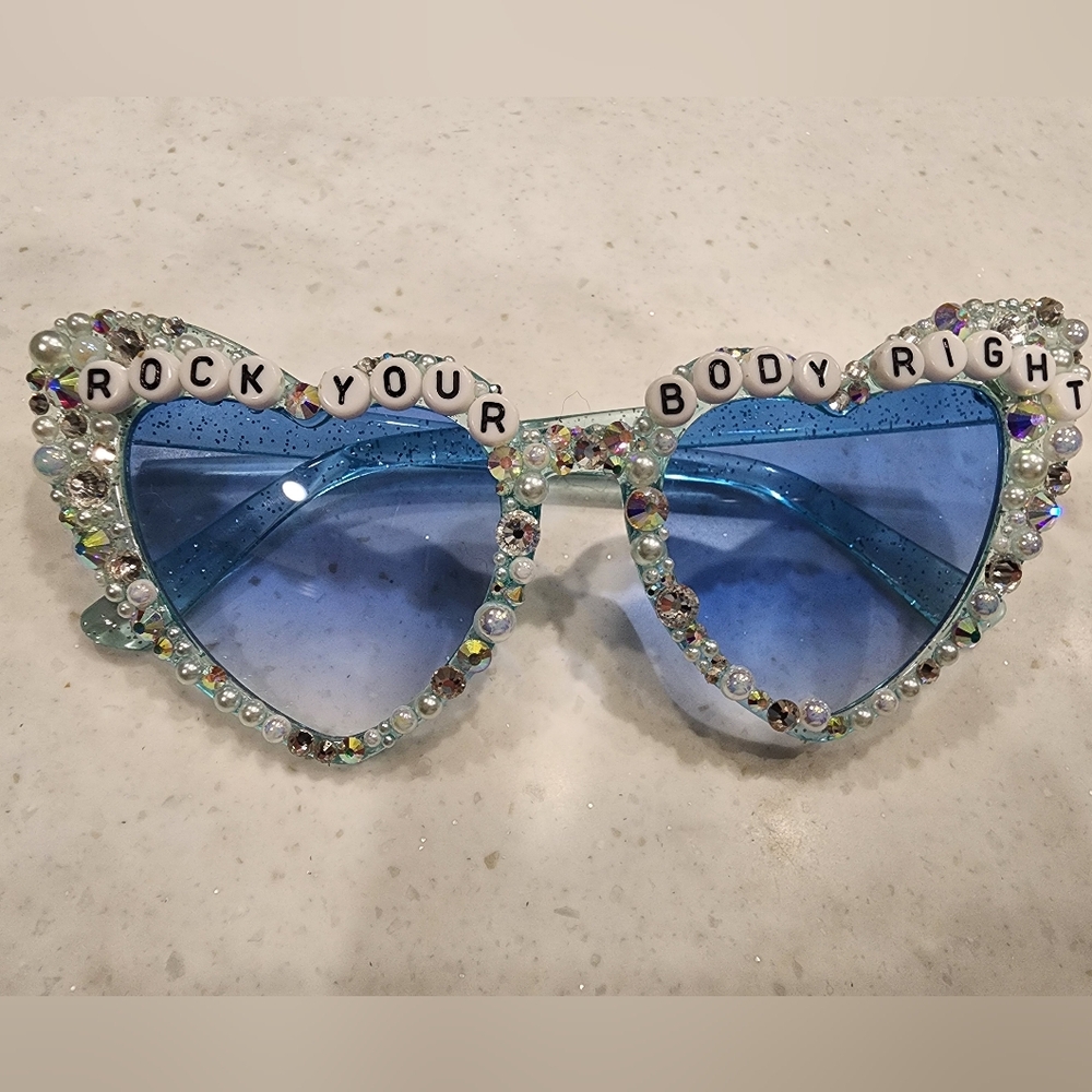Backstreet Boys Bling Sunglasses Crystal Lyric Sphere Tour Custom Heart Set Of 4 - Picture 11 of 17